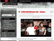 Tablet Screenshot of livelovemuzik.wordpress.com