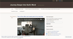 Desktop Screenshot of journeydeeperin2godsword.wordpress.com