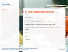 Tablet Screenshot of msicc.wordpress.com
