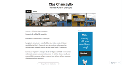 Desktop Screenshot of claschancayllo.wordpress.com