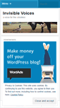 Mobile Screenshot of invisiblevoices.wordpress.com