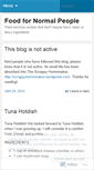 Mobile Screenshot of foodfornormalpeople.wordpress.com