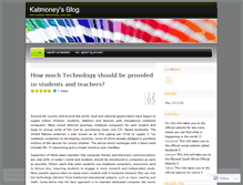 Tablet Screenshot of katmoney.wordpress.com