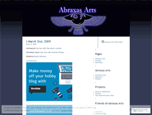 Tablet Screenshot of abraxasarts.wordpress.com