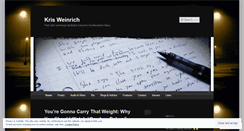 Desktop Screenshot of krisweinrich.wordpress.com