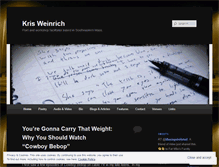 Tablet Screenshot of krisweinrich.wordpress.com