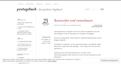 Desktop Screenshot of postagebuch.wordpress.com