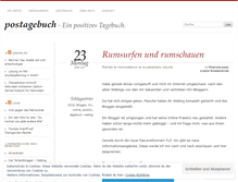 Tablet Screenshot of postagebuch.wordpress.com