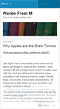 Mobile Screenshot of mwords.wordpress.com