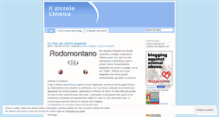 Desktop Screenshot of ilpiccolochimico.wordpress.com