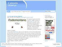 Tablet Screenshot of ilpiccolochimico.wordpress.com