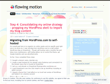 Tablet Screenshot of flowingmotion.wordpress.com