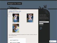 Tablet Screenshot of begginforcake.wordpress.com