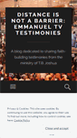 Mobile Screenshot of distanceisnotabarrier.wordpress.com