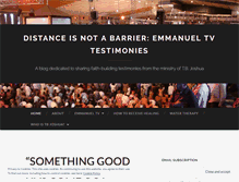 Tablet Screenshot of distanceisnotabarrier.wordpress.com