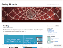 Tablet Screenshot of findlayrichards.wordpress.com