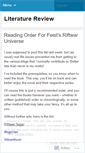 Mobile Screenshot of litreview.wordpress.com