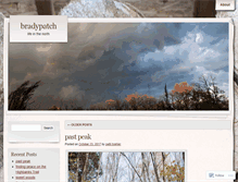 Tablet Screenshot of bradypatch.wordpress.com