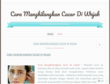 Tablet Screenshot of caramenghilangkancacardiwajah.wordpress.com