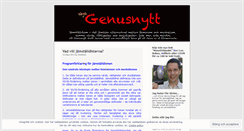 Desktop Screenshot of genusnytt.wordpress.com