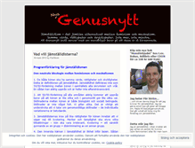 Tablet Screenshot of genusnytt.wordpress.com