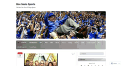 Desktop Screenshot of boxseatssports.wordpress.com