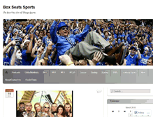 Tablet Screenshot of boxseatssports.wordpress.com