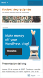 Mobile Screenshot of decreciendo.wordpress.com