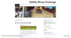 Desktop Screenshot of mobilemoneyexchange.wordpress.com