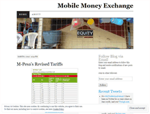 Tablet Screenshot of mobilemoneyexchange.wordpress.com