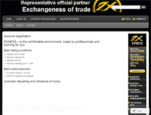 Tablet Screenshot of exnessbroker.wordpress.com