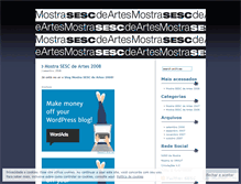 Tablet Screenshot of mostrasesc.wordpress.com