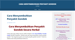 Desktop Screenshot of caramenyembuhkanpenyakitgondok.wordpress.com