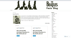 Desktop Screenshot of beatlesfacts.wordpress.com