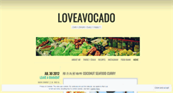 Desktop Screenshot of loveavocado.wordpress.com