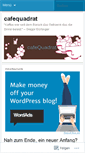 Mobile Screenshot of cafequadrat.wordpress.com