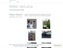 Tablet Screenshot of nikkidelana.wordpress.com