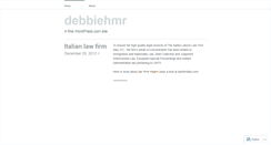 Desktop Screenshot of debbiehmr.wordpress.com