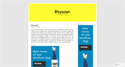 Desktop Screenshot of bisysslan.wordpress.com