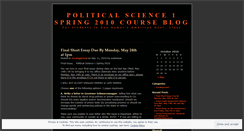 Desktop Screenshot of polisci1sp10.wordpress.com