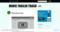 Desktop Screenshot of movietrailertrash.wordpress.com