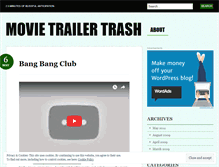 Tablet Screenshot of movietrailertrash.wordpress.com