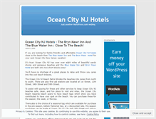 Tablet Screenshot of oceancitynjhotels.wordpress.com