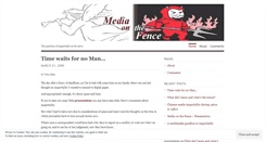 Desktop Screenshot of mediaonthefence.wordpress.com