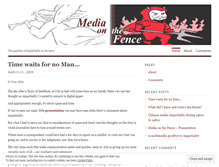 Tablet Screenshot of mediaonthefence.wordpress.com