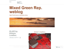 Tablet Screenshot of mixedgreenrep.wordpress.com