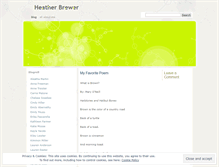 Tablet Screenshot of brewerhe.wordpress.com