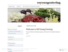 Tablet Screenshot of esyoungcatering.wordpress.com