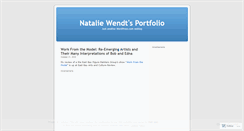 Desktop Screenshot of nataliewendt.wordpress.com