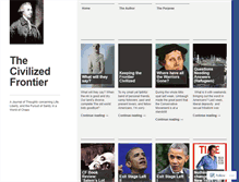 Tablet Screenshot of civilizedfrontier.wordpress.com